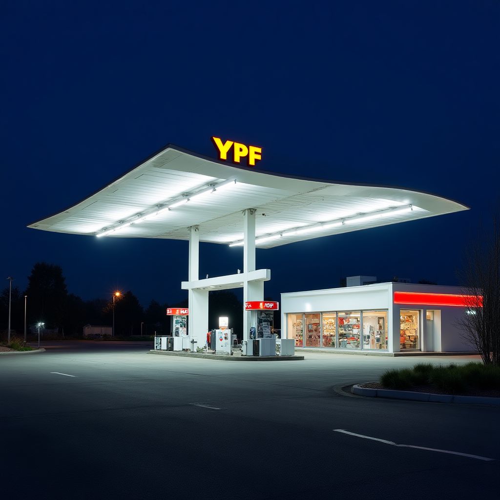 Estación YPF moderna